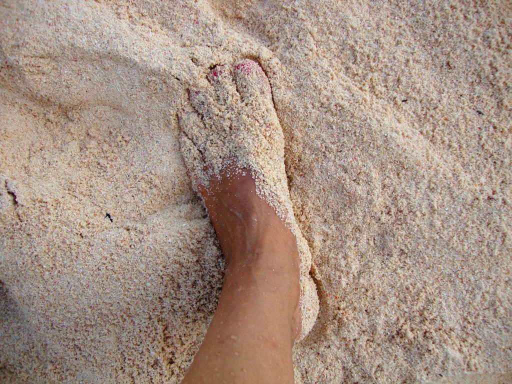 Foot in Sand (for The Right Fit post)