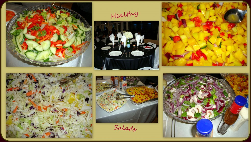 Salads are very healthy and there are a variety of different kinds to choose from - as was the case at this party.  The mango salad was especially delightful!