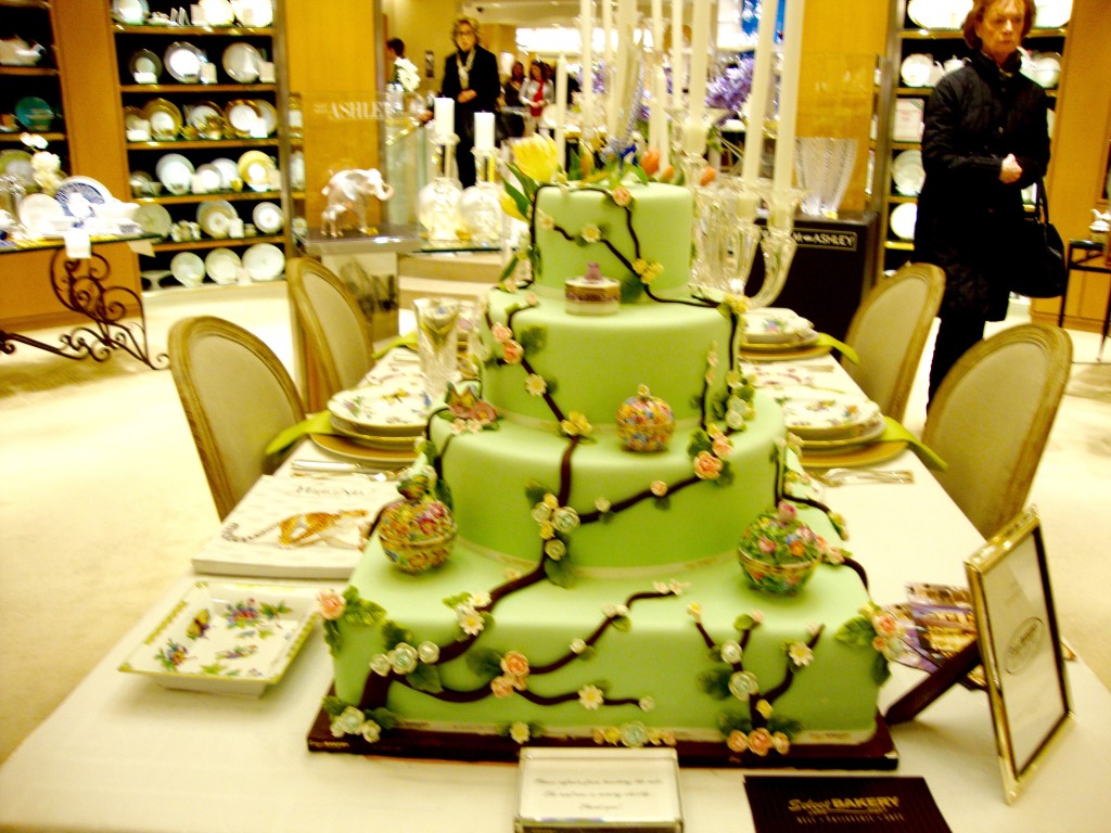 Cake Decorated with Herend Figurines