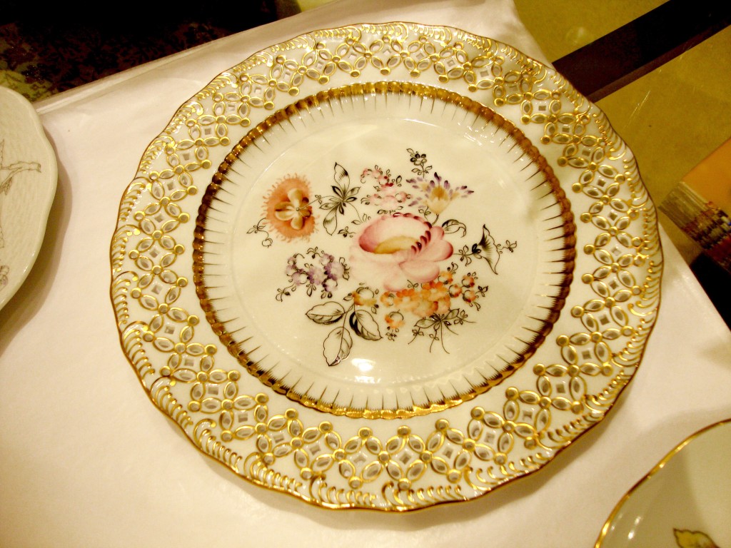 Herend Plate with Gold Edge