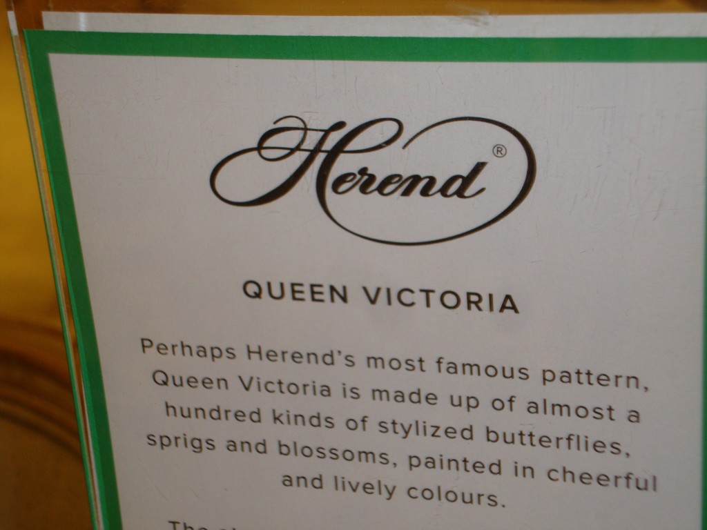 Herend's Queen Victoria Pattern